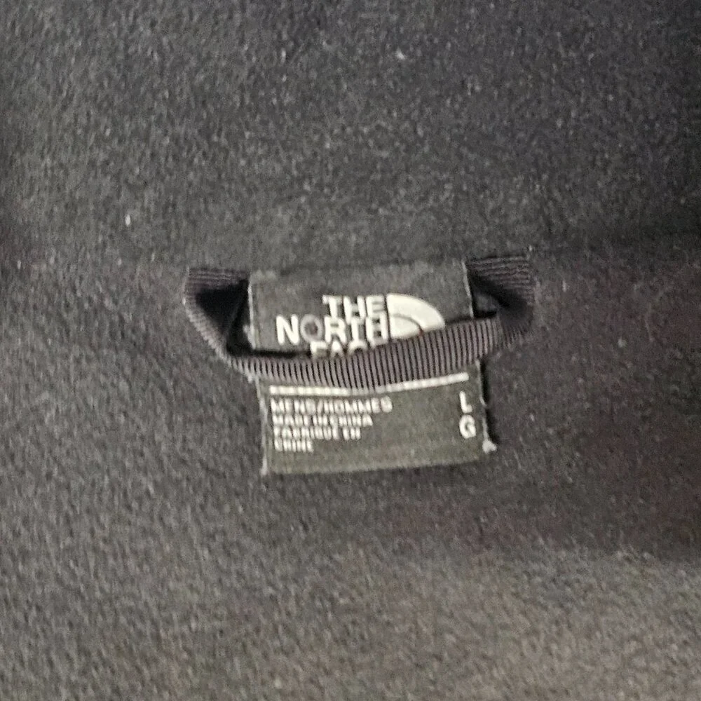 The North Face Full Zip Fleece Jacket Men Size L Black